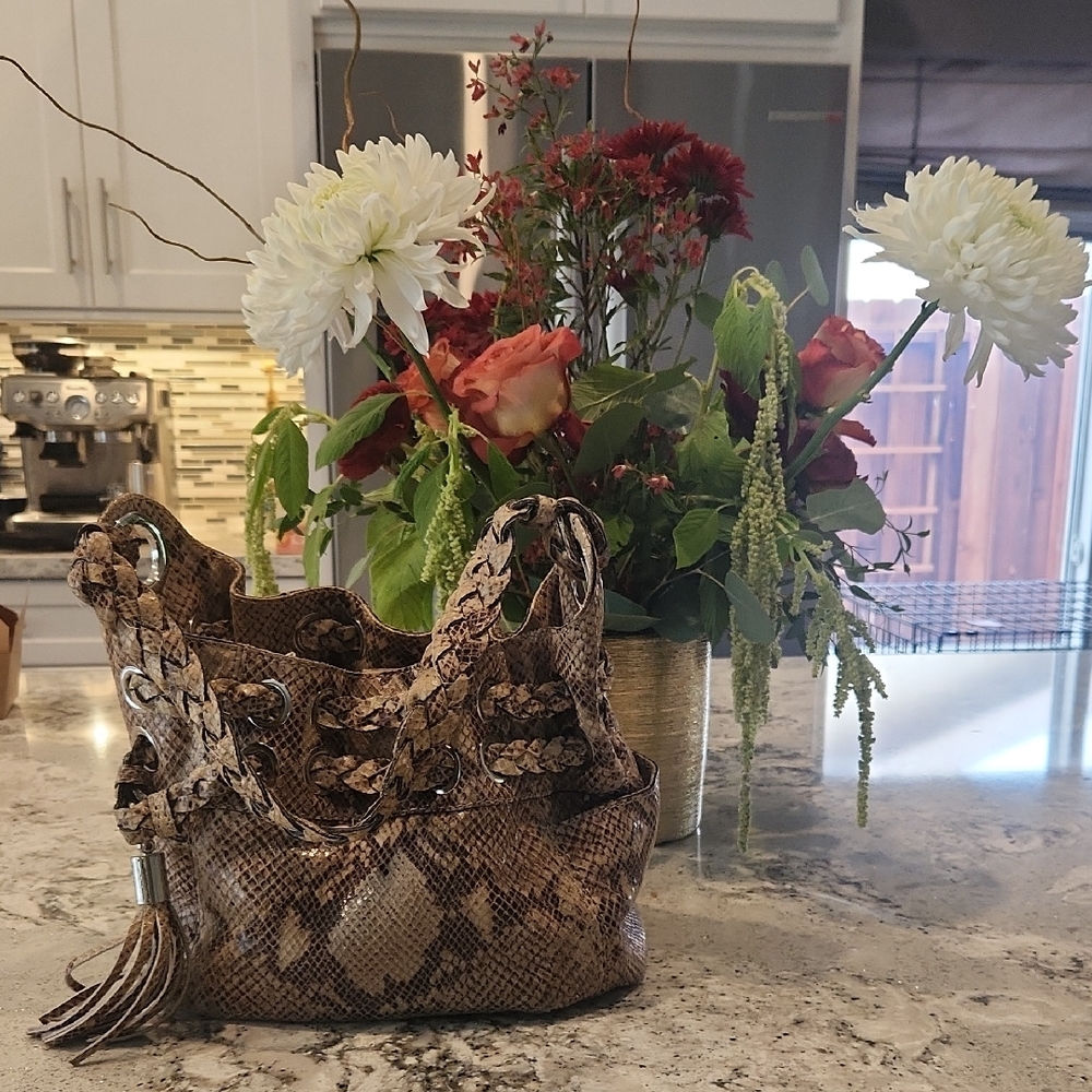 Michael KORS Snakeskin Pattern Handbag